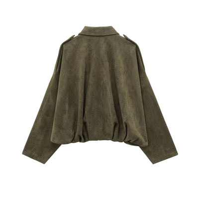 FAUX BOMBER JACKET