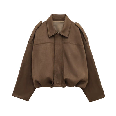 FAUX BOMBER JACKET